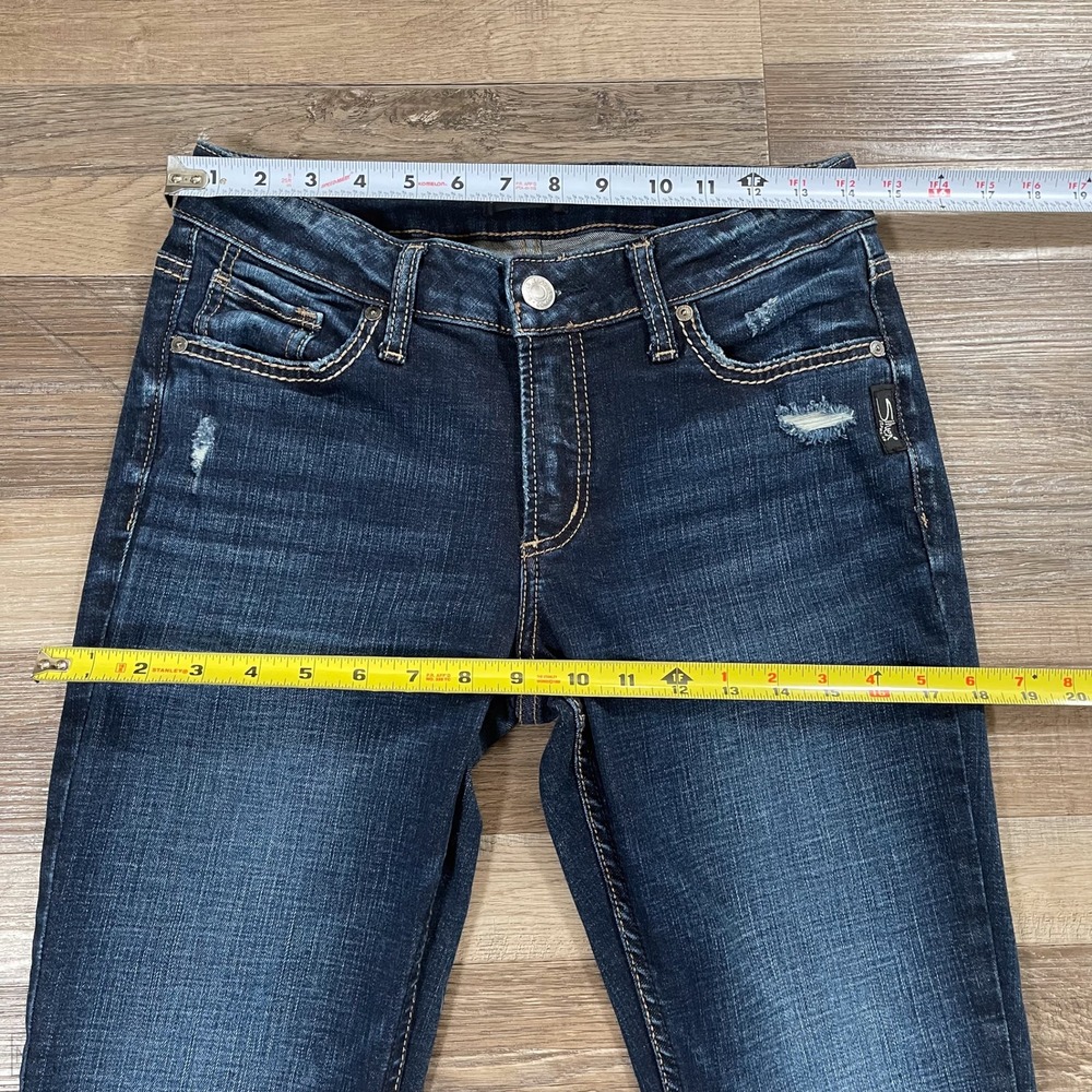Silver Jeans Co. Women's Jeans Elyse Slim Boot Cut Denim Casual 27x33 Blue - Picture 5 of 8